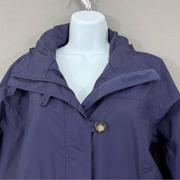 Columbia Navy Omni Tech Waterproof Breathable Jacket - Picture 2 of 15